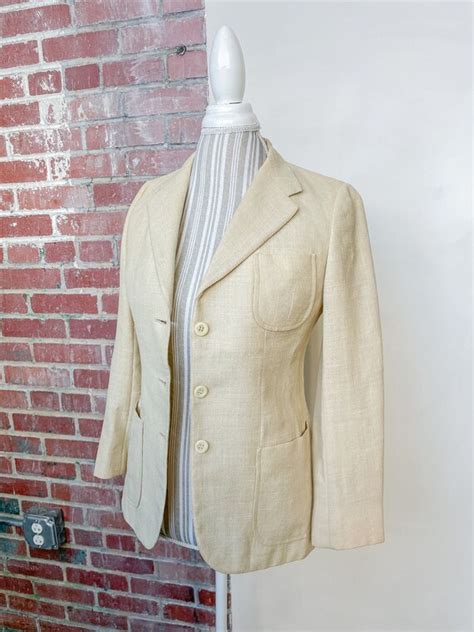 burberry cream blazer